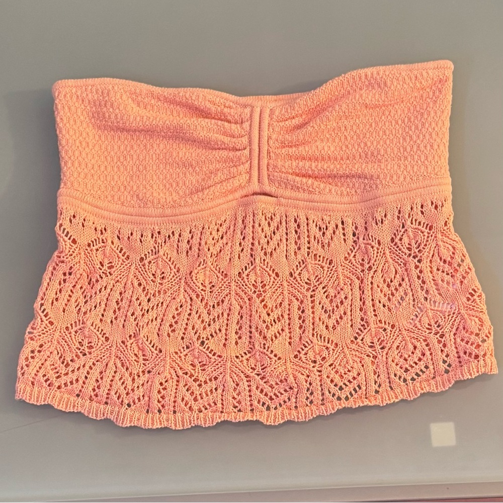 American Eagle Outfitters Peach Knit Top
